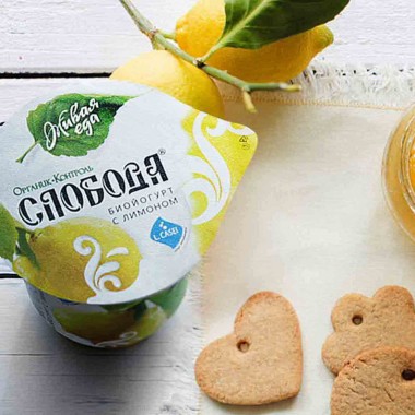 Биойогурт с лимоном «СЛОБОДА» 170 гр.