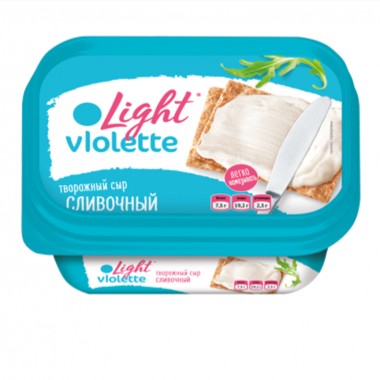 Сыр творожный Violette "Сливочный Light " «Карат» 160 гр.
