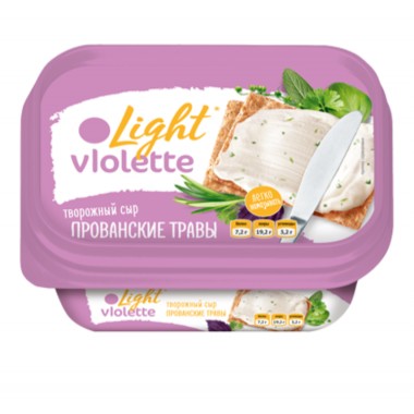 Сыр творожный Violette "Прованские травы Light " «Карат» 160 гр.