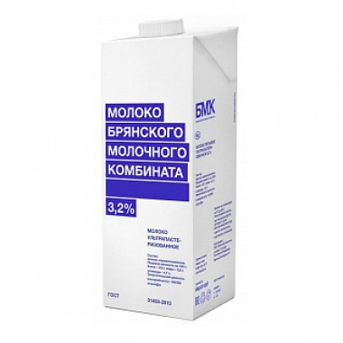Молоко 3,2% 975 гр. «БМК»