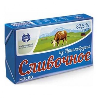 Масло сливочное 82,5% "Из Приэльбрусья" 180гр