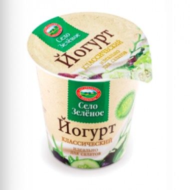 Йогурт без добавок для салатов "Село Зеленое" 120гр.