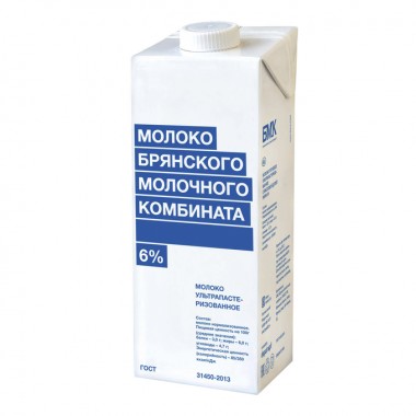 Молоко 6 % 975 гр. «БМК»