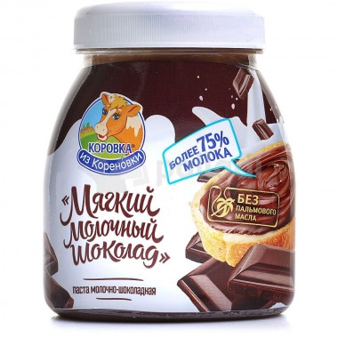 Паста молочно-шоколадная  "Коровка" 330гр
