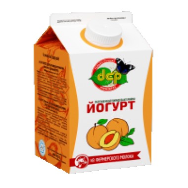 Йогурт «Абрикос» 2,5% «ДЕП» 500 гр.