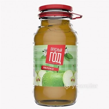 Сок яблочный «Вкусный год» 1,8 л.