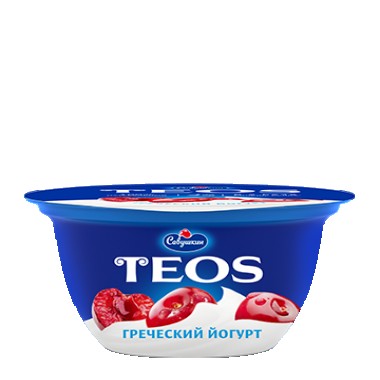Йогурт Греческий "Вишня" TEOS "Савушкин" 2% 140гр