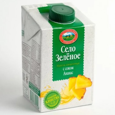 Напиток сывороточный ананас «Село зеленое» 500 гр.