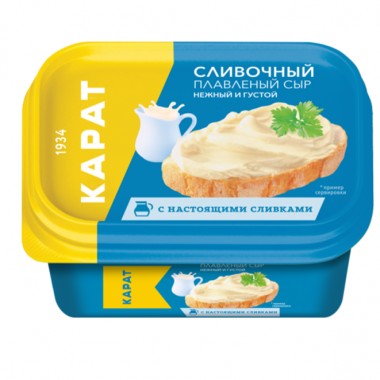 Сыр плавленый сливочный «Карат» 400 гр.