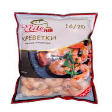 Креветки замороженые очищенные 16/20 "Элитфиш" Эконом Креветки замороженые очищенные 16/20 "Элитфиш" Эконом