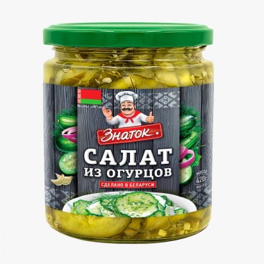 Салат шведский из огурцов «Знаток» 420гр