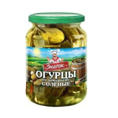 Огурцы маринованные «Знаток» 680гр