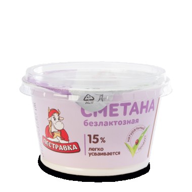 Сметана безлактозная 15% «Пестравка» 170гр Сметана безлактозная 15% «Пестравка» 170гр