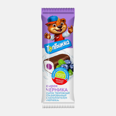 "Топтыжка" Сырок со вкусом черники