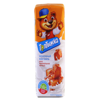 "Топтыжка" Молочный коктейль со вкусом карамели, 200 г