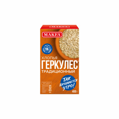 Геркулес "Традиционный" 400гр "Makfa"