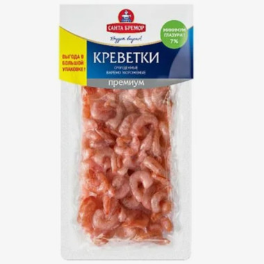 Креветка премиум 100/200 варено-морож."Санта Бремор" 400гр