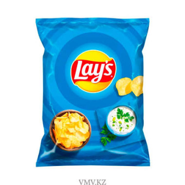 Lays chips with sour cream and greens, 70g