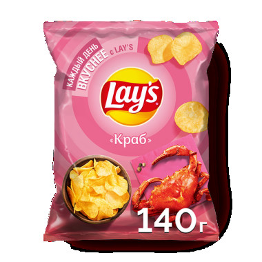 Lays crab chips 140g