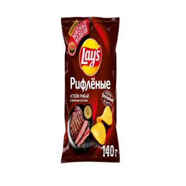 Lay's Ribeye Steak Chips with Pepper Sauce, 140g
