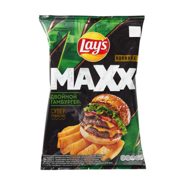 Lays Maxx Double Hamburger Chips 100g