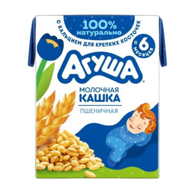 Агуша каша пшеничная Засыпайка 190мл