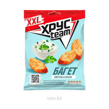 HRUSTEAM Baguette Croutons with Sour Cream and Herbs 100 g
