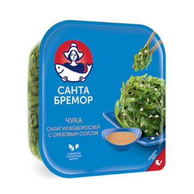 Салат из водорослей с ореховым соусе Чука 150гр Санта Бремор