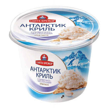 Рыбное кулинарное изделие. Паста с антарктическим крилем "Антарктик-Криль" сливочно-чесночный 1/150 полим. упак.