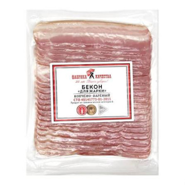Bacon for frying sliced 300g "Quality Factory"
