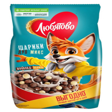 Ready-to-eat breakfast balls Duo Mix 500g Lyubatovo