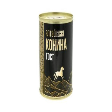 Stewed horse meat Altai 338 g Sila