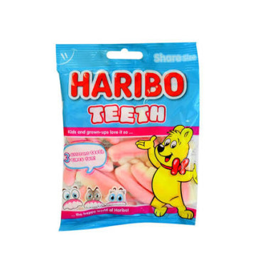 Haribo Teeth chewing gummies, 80g