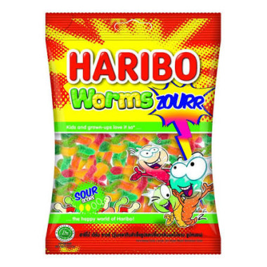 Haribo Worms chewing gummies, 80g