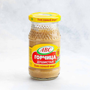 Food mustard, fragrant, 160g jar, ABC