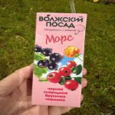 Морс из черной смородины брусники и морошки 200мл Волжский посад