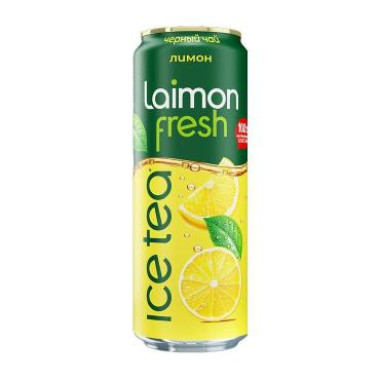Черный чай лимонный Laimon Fresh 0,45 л