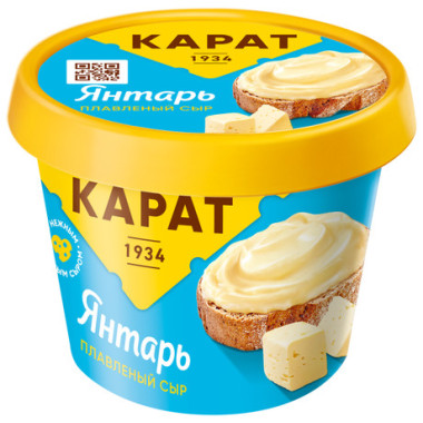 Сыр плавленый "Янтарь" «Карат» 230гр.