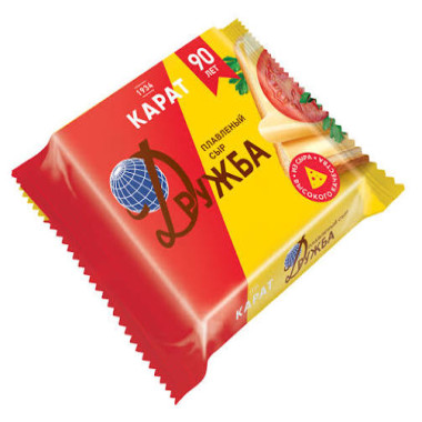 Сыр плавленый ломтики Дружба «Карат» 130 гр.